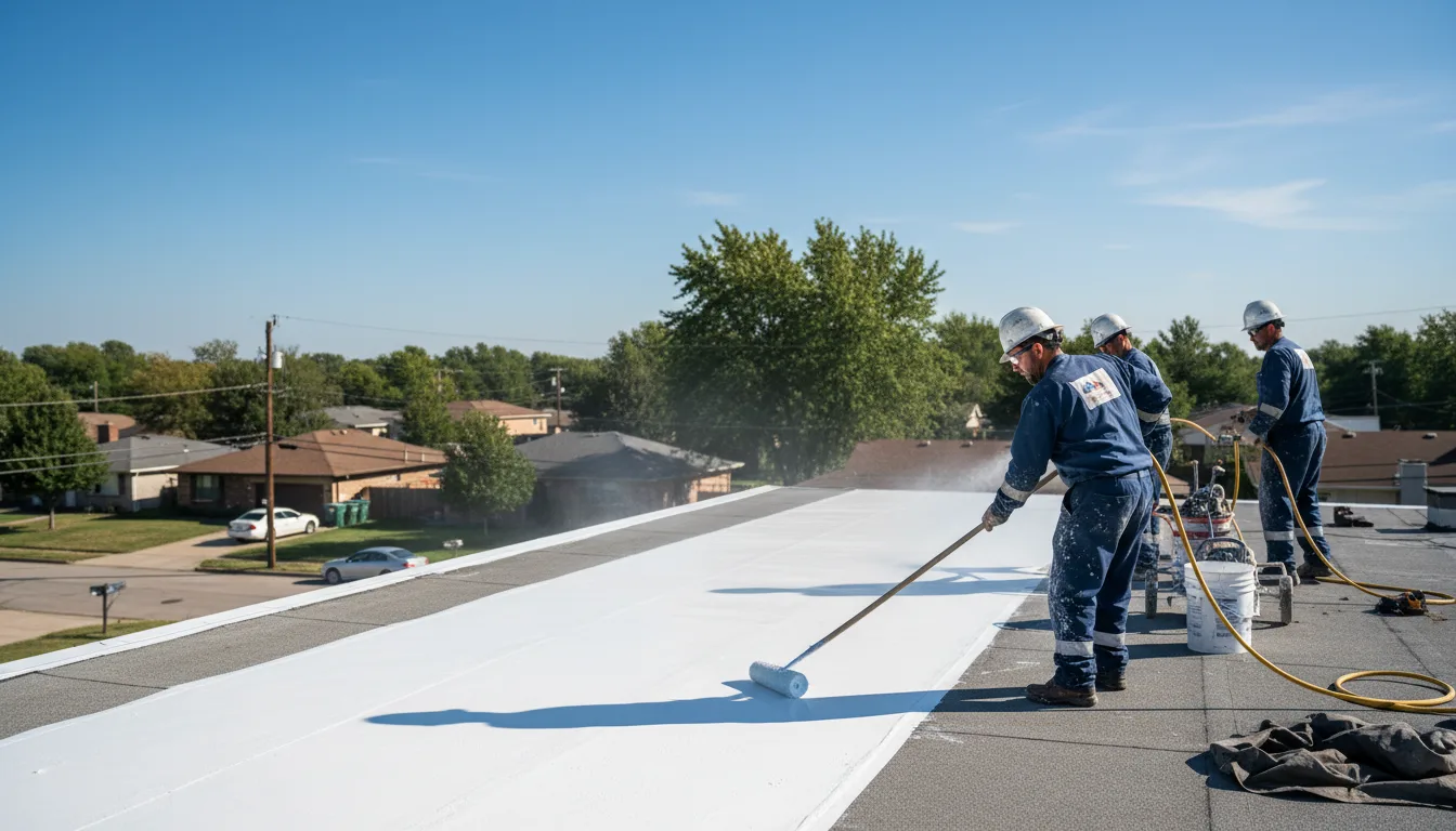 Commercial roof coating in Nocona, TX near me
